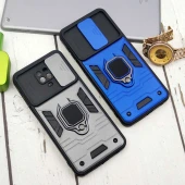 قاب ضد ضربه محافظ لنزدار کشویی هولدر دار طرح اصلی بتمن Xiaomi Redmi Note 9s / Note 9 Pro سری B