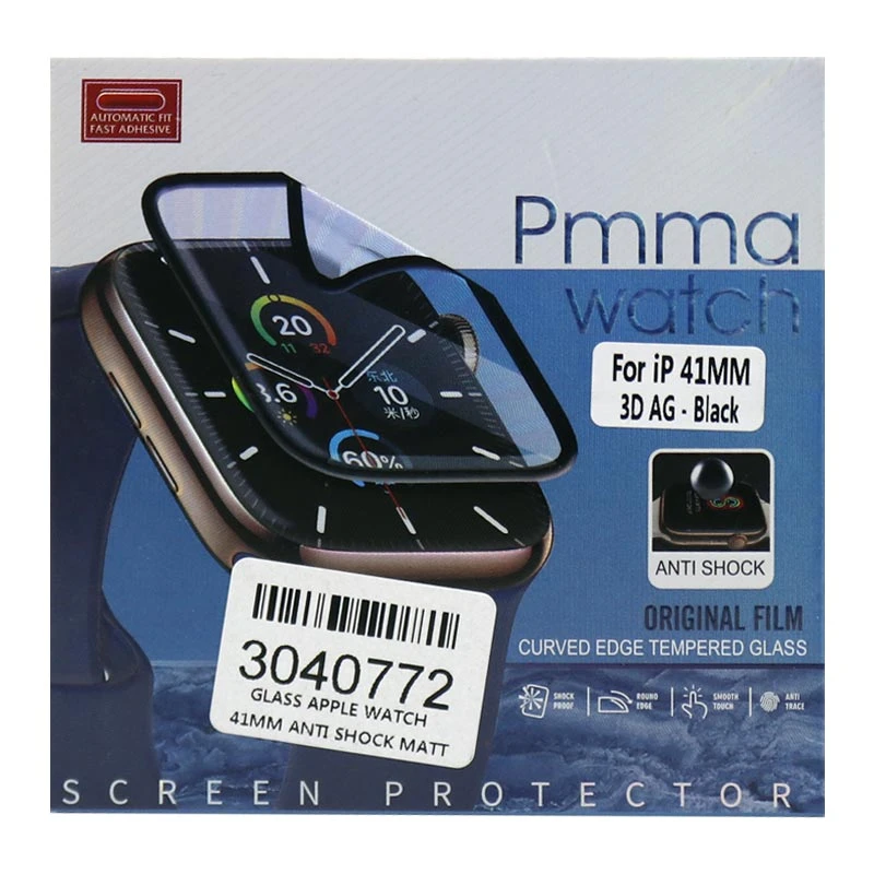 گلس اپل واچ Pmma Anti Shock سایز 41 میلی متری