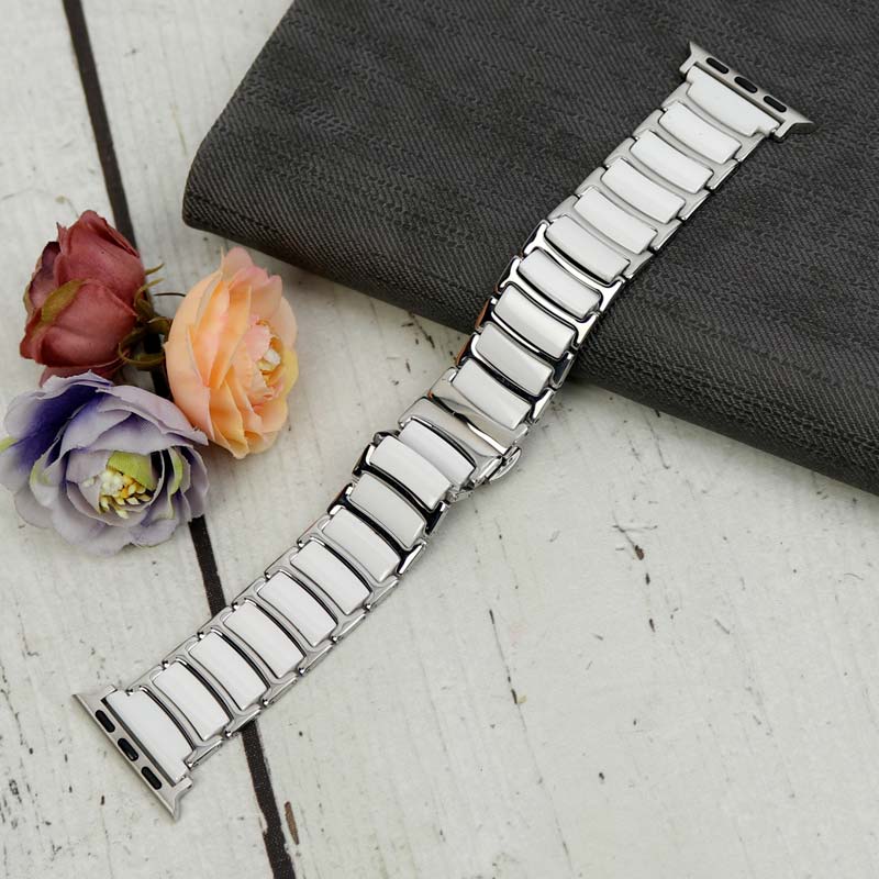 بند استیل سرامیکی Slicto اپل واچ 42/44mm