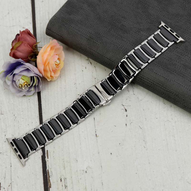 بند استیل سرامیکی Slicto اپل واچ 42/44mm