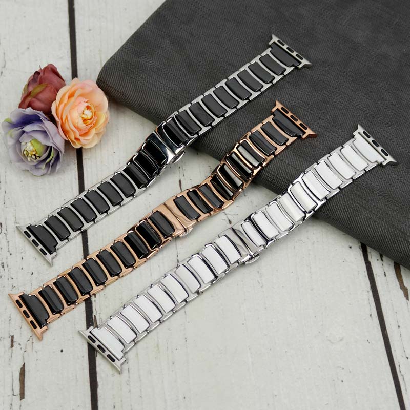 بند استیل سرامیکی Slicto اپل واچ 42/44mm