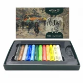 مداد شمعی 12 رنگ آریا Arya Artist 2601