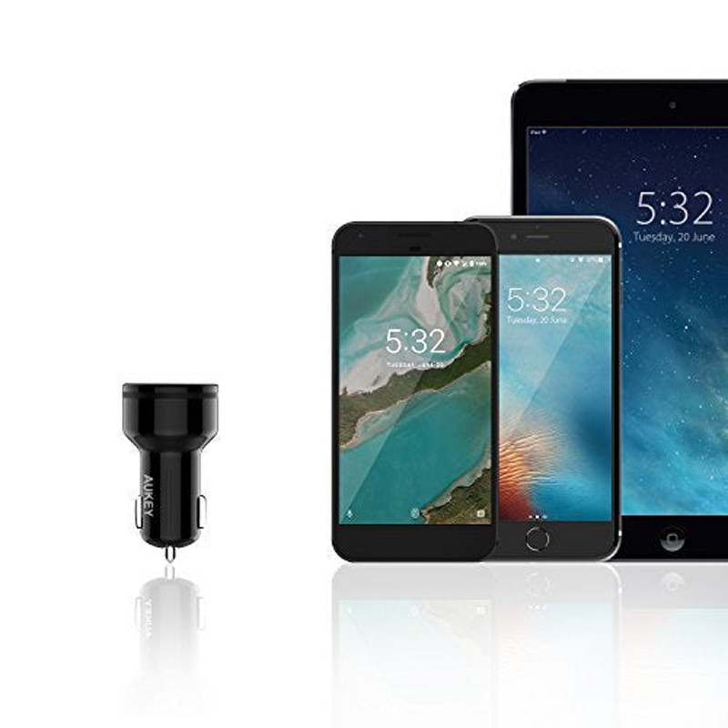 شارژر فندکی Aukey CC-Y9 3A 25.5W
