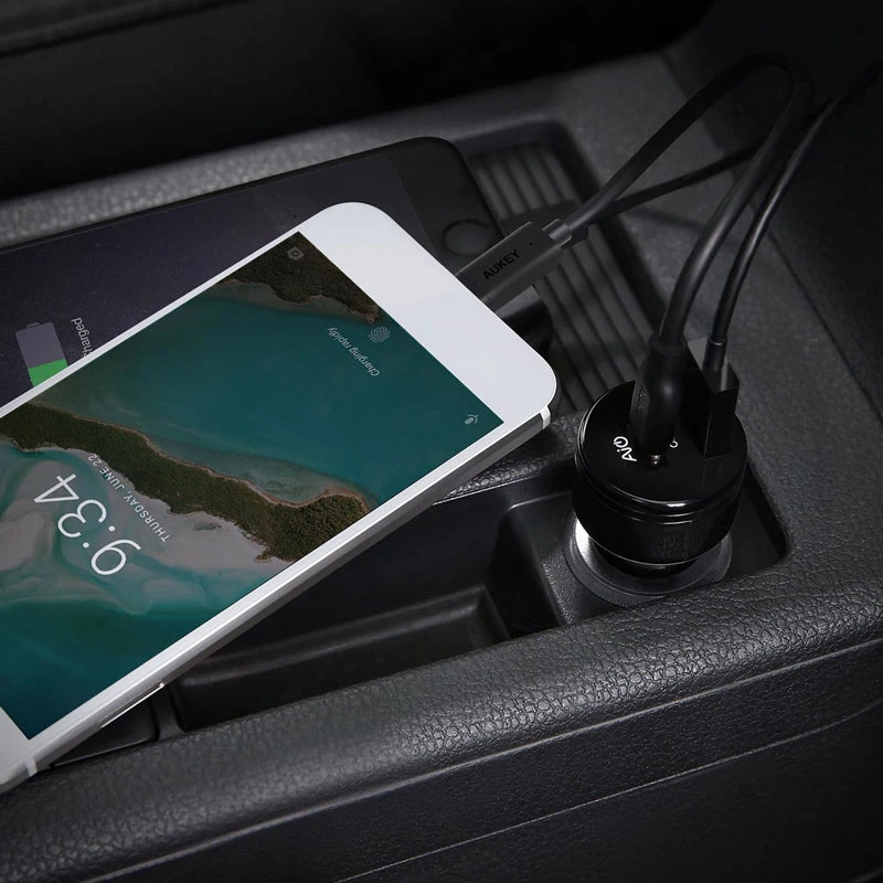 شارژر فندکی Aukey CC-Y9 3A 25.5W