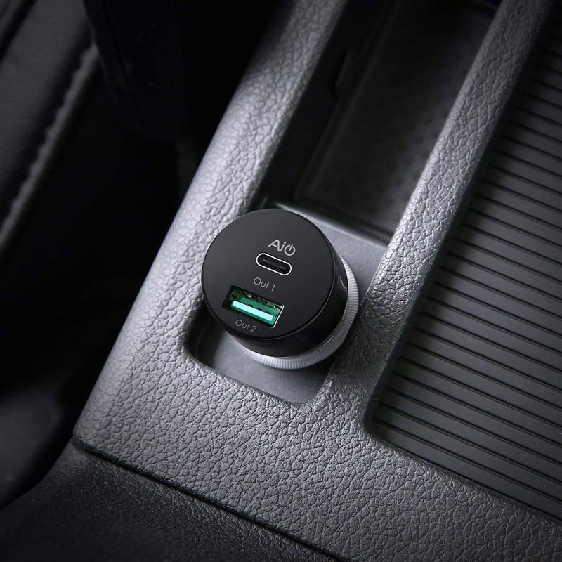شارژر فندکی Aukey CC-Y9 3A 25.5W
