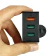 شارژر دیواری فست شارژ Aukey PA-T14 3Port QC3 3A 42W + کابل میکرو یو اس بی