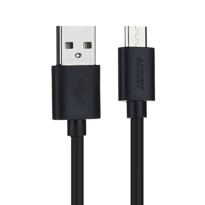 شارژر دیواری فست شارژ Aukey PA-T14 3Port QC3 3A 42W + کابل میکرو یو اس بی