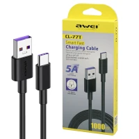 کابل فست شارژ Awei CL-77T 5A Type-C 1m
