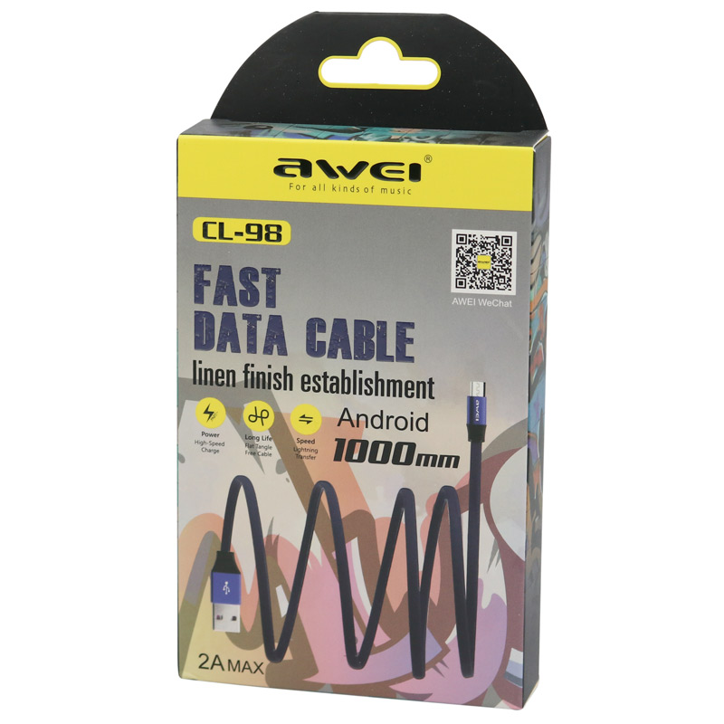 کابل میکرو یو اس بی Awei CL-98 2A 1m