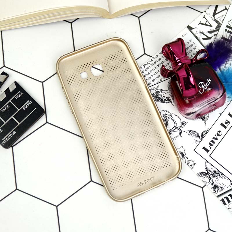 قاب ژله ای BASEUS LUSTRE سامسونگ A5 2017 طلایی