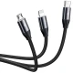 کابل 3 سر فست شارژ Baseus CAMLT-FX 3.5A 1m