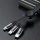 کابل 3 سر فست شارژ Baseus CAMLT-FX 3.5A 1m