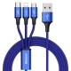 کابل 3 سر فست شارژ Baseus Rapid Series CAMLT-SU 3A 1.2m