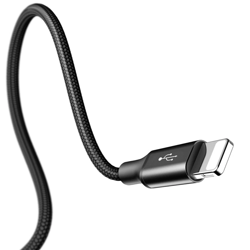 کابل 3 سر فست شارژ Baseus Rapid Series CAMLT-SU 3A 1.2m