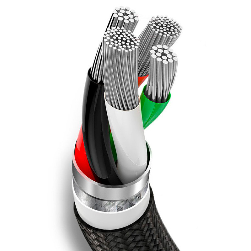 کابل 3 سر فست شارژ Baseus Rapid Series CAMLT-SU 3A 1.2m