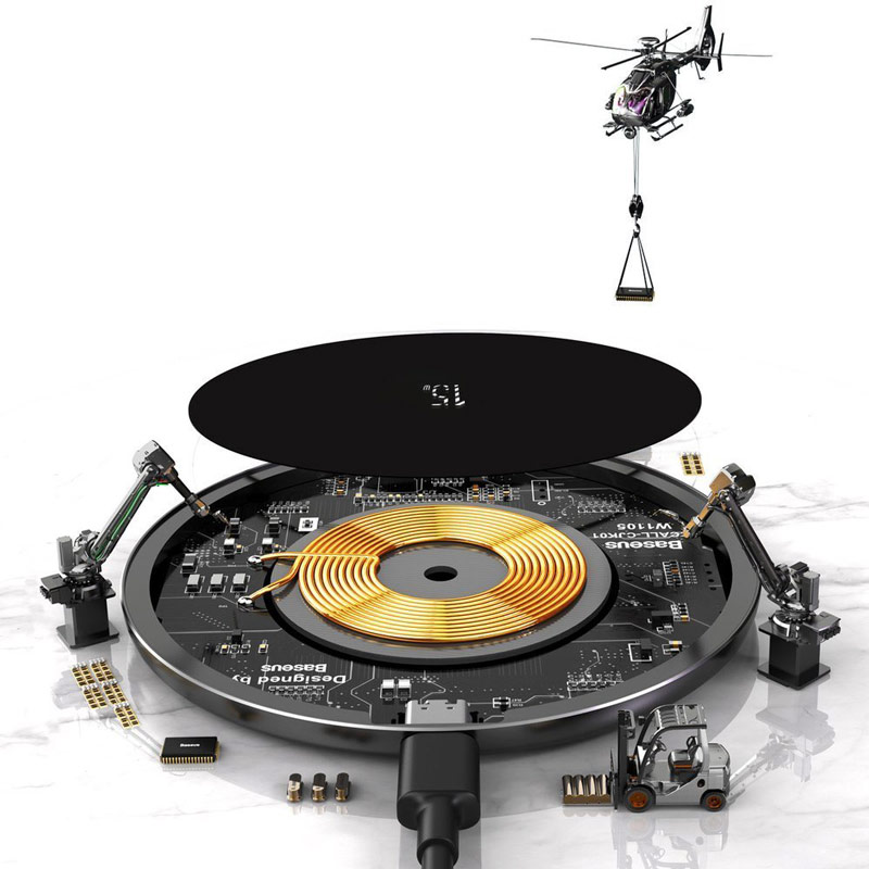 شارژر بی سیم فست شارژ Baseus WXJK-B 15W
