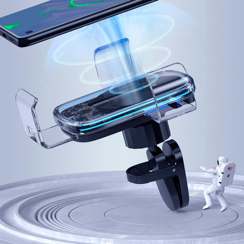 هولدر دریچه ای شارژر بی سیم فست شارژ Baseus WXYL-K 15W
