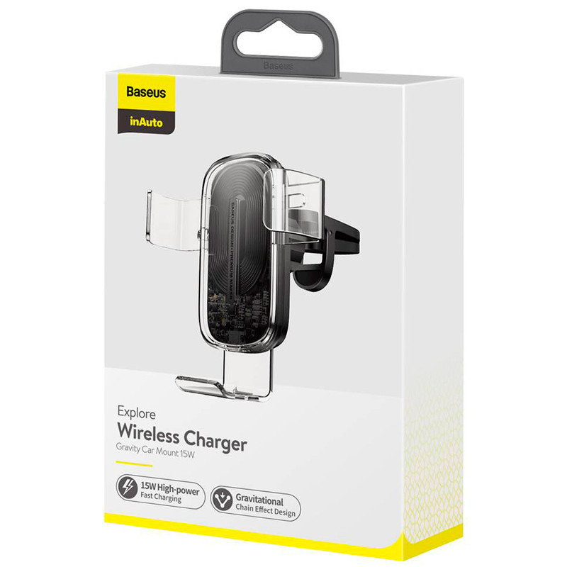 هولدر دریچه ای شارژر بی سیم فست شارژ Baseus WXYL-K 15W