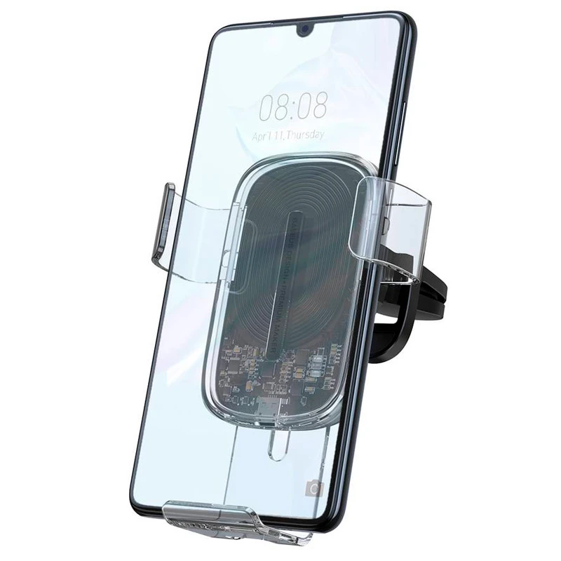 هولدر دریچه ای شارژر بی سیم فست شارژ Baseus WXYL-K 15W