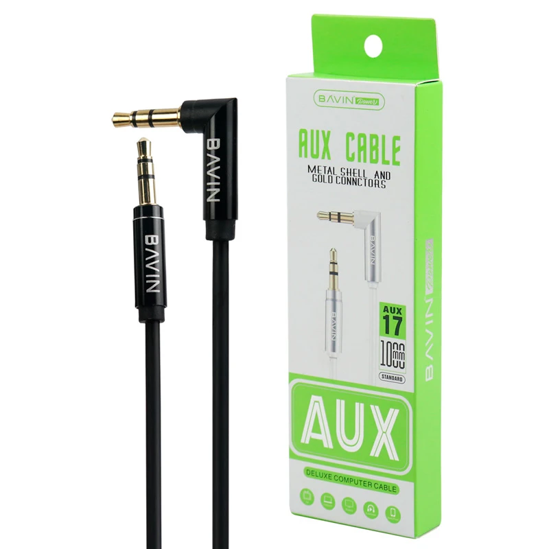 کابل AUX باوین AUX-17 یکسر L طول 1 متر