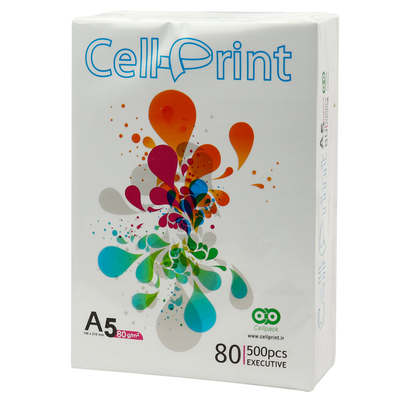 کاغذ A5 سل پرینت 80 گرم بسته 500 عددی
