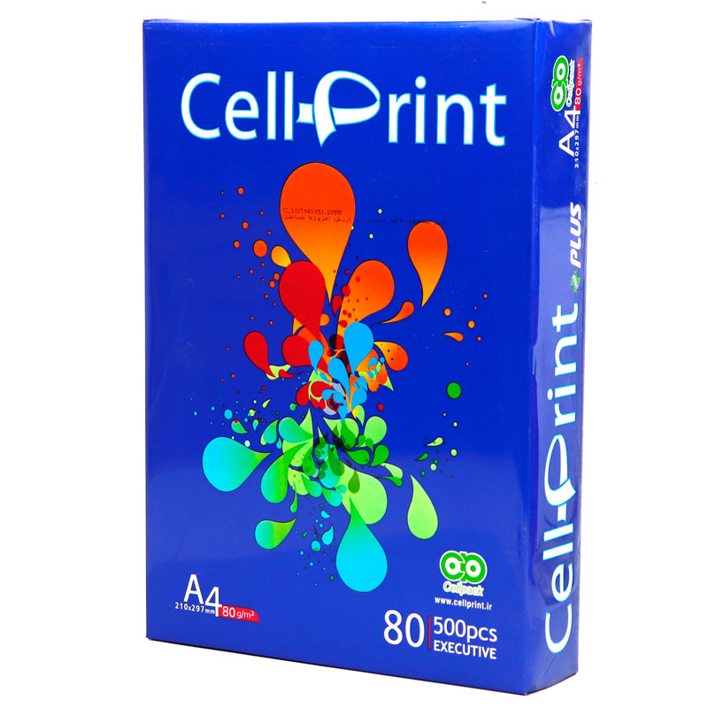 کاغذ A4 سل پرینت پلاس 80 گرم بسته 500 عددی