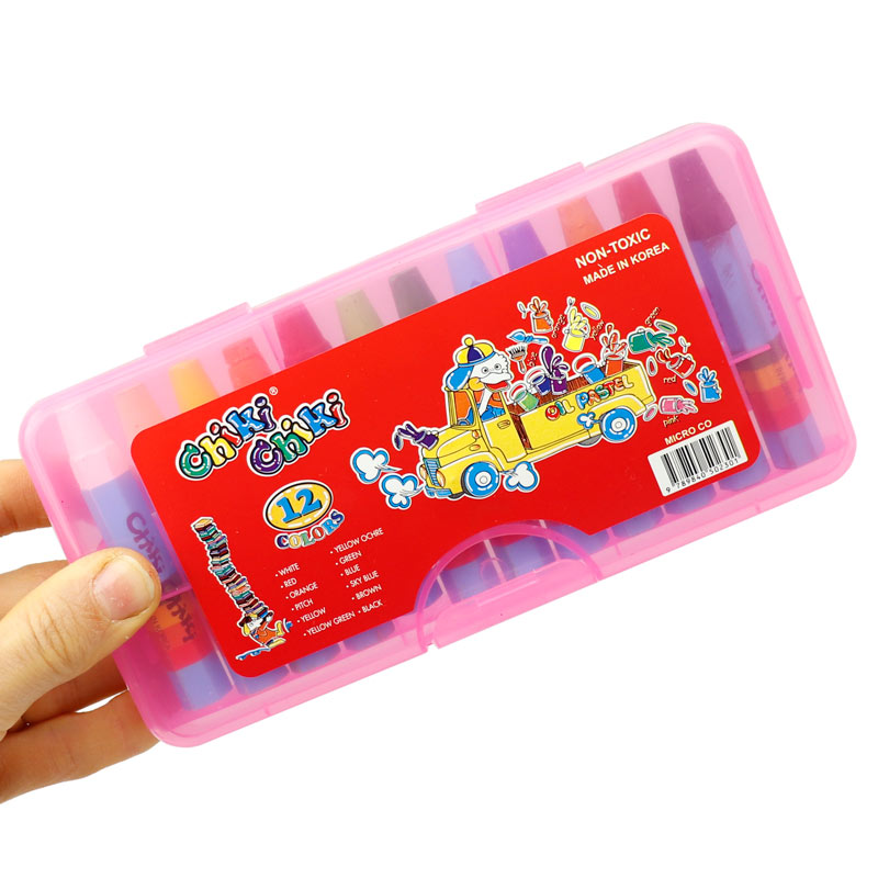 مداد شمعی 12 رنگ چیکی چیکی Chiki Chiki