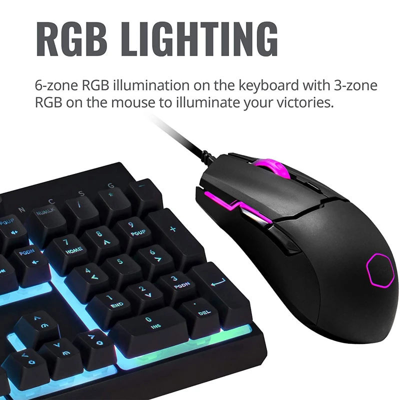 کیبورد و موس گیمینگ کولر مستر MS110 RGB
