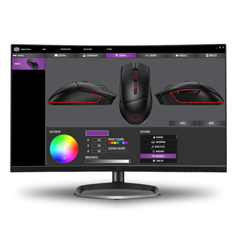 موس بی سیم گیمینگ Cooler Master MM831 RGB