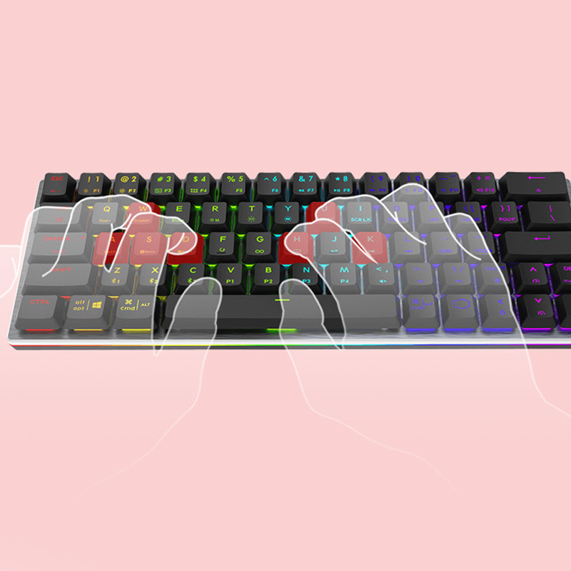کیبورد بی سیم گیمینگ کولر مستر SK622 RGB Red Switch