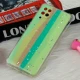 قاب سامسونگ Galaxy A12 طرح رنگین کمانی ستاره ای محافظ لنزدار