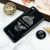 قاب PC محافظ لنز دار طرح Blvck + پاپ سوکت Samsung Galaxy A20s