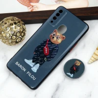 قاب PC محافظ لنز دار طرح Baron + پاپ سوکت Samsung Galaxy A20s