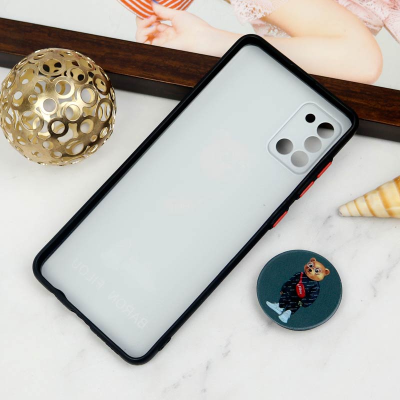 قاب PC محافظ لنز دار طرح Baron + پاپ سوکت Samsung Galaxy A31