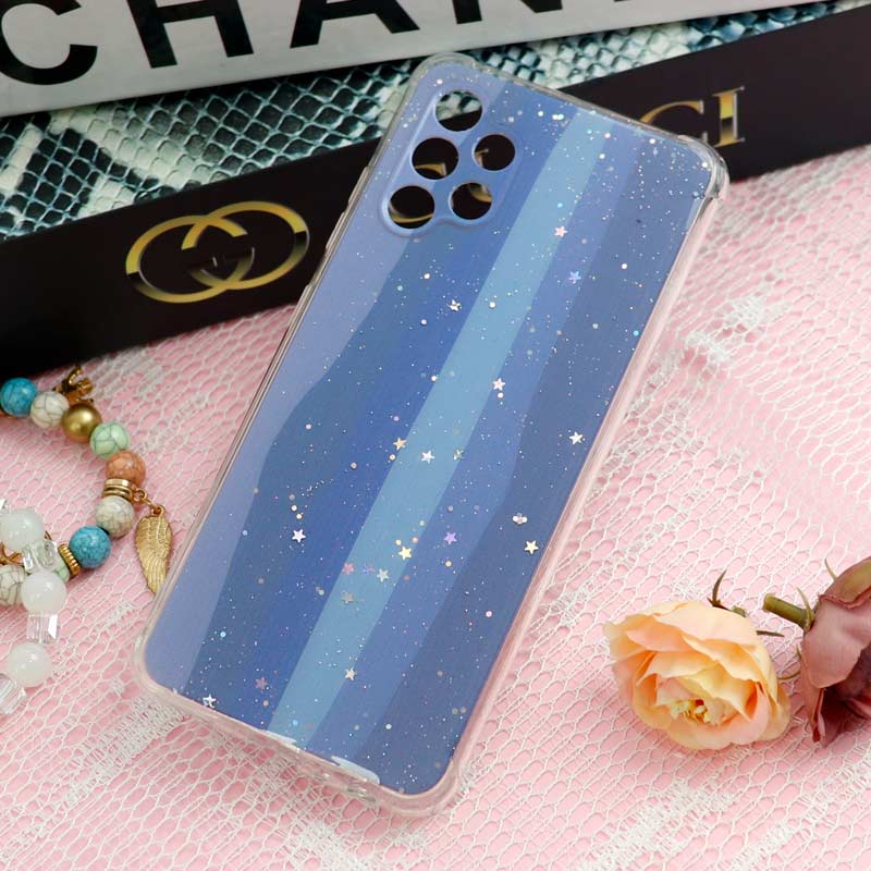 قاب محافظ لنزدار رنگین کمانی ستاره ای Samsung Galaxy A32 4G
