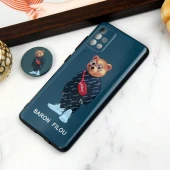 قاب PC محافظ لنز دار طرح Baron + پاپ سوکت Samsung Galaxy A51