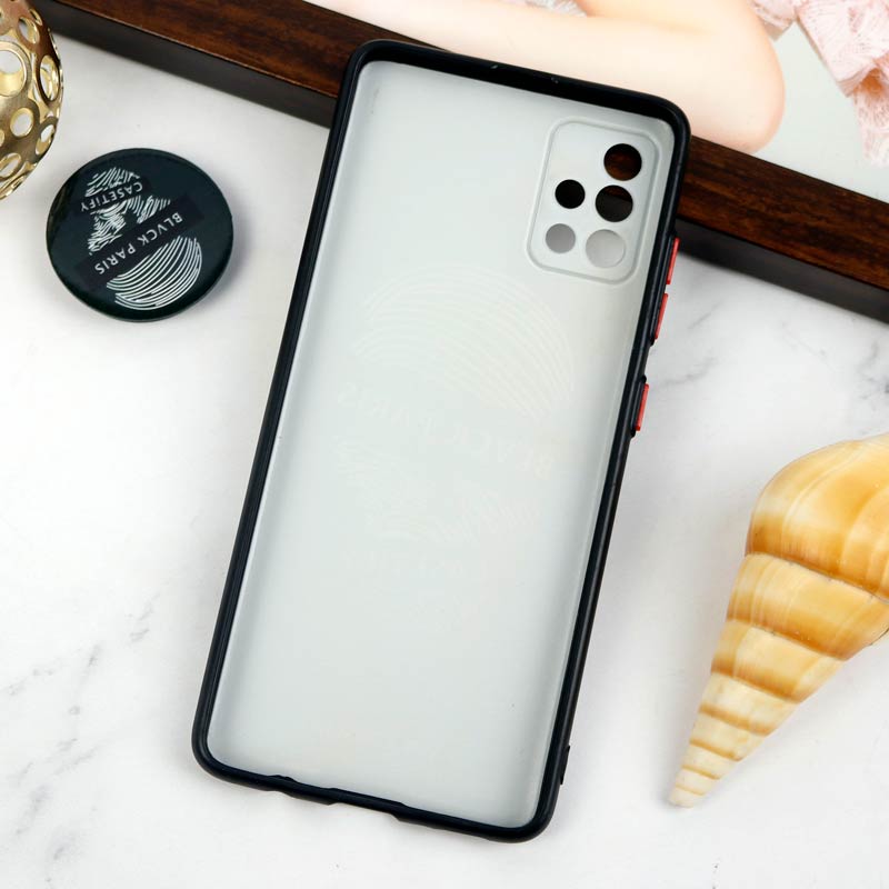 قاب PC محافظ لنز دار طرح Blvck + پاپ سوکت Samsung Galaxy A51