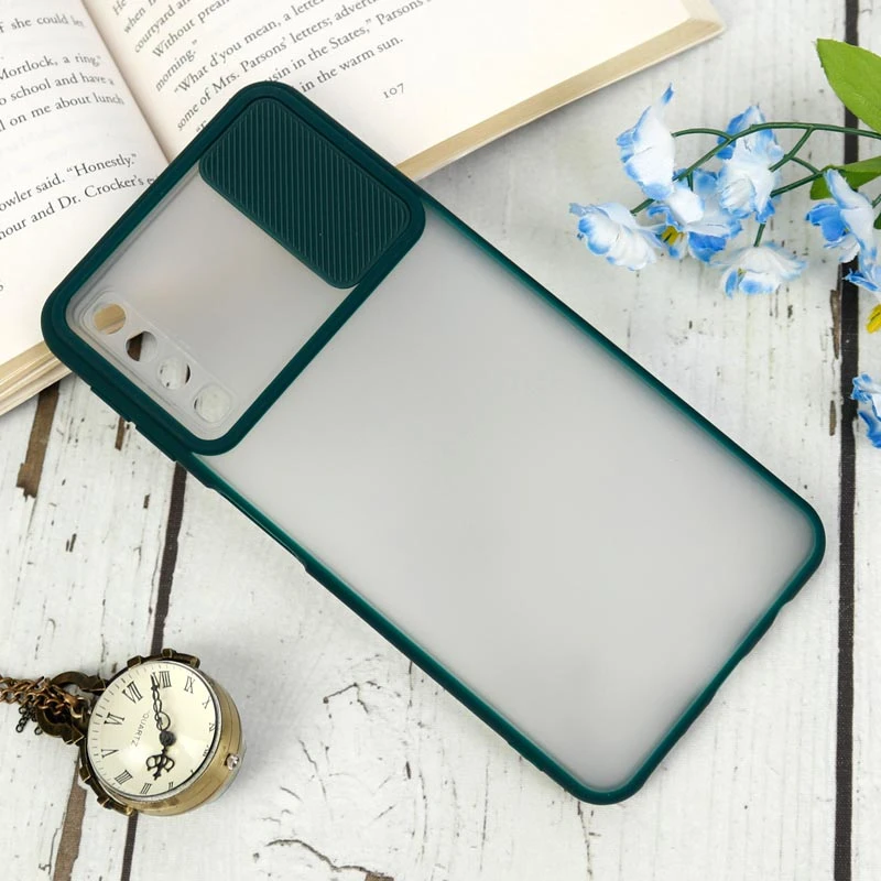قاب PC مات محافظ لنز دار کشویی Samsung Galaxy A7 2018