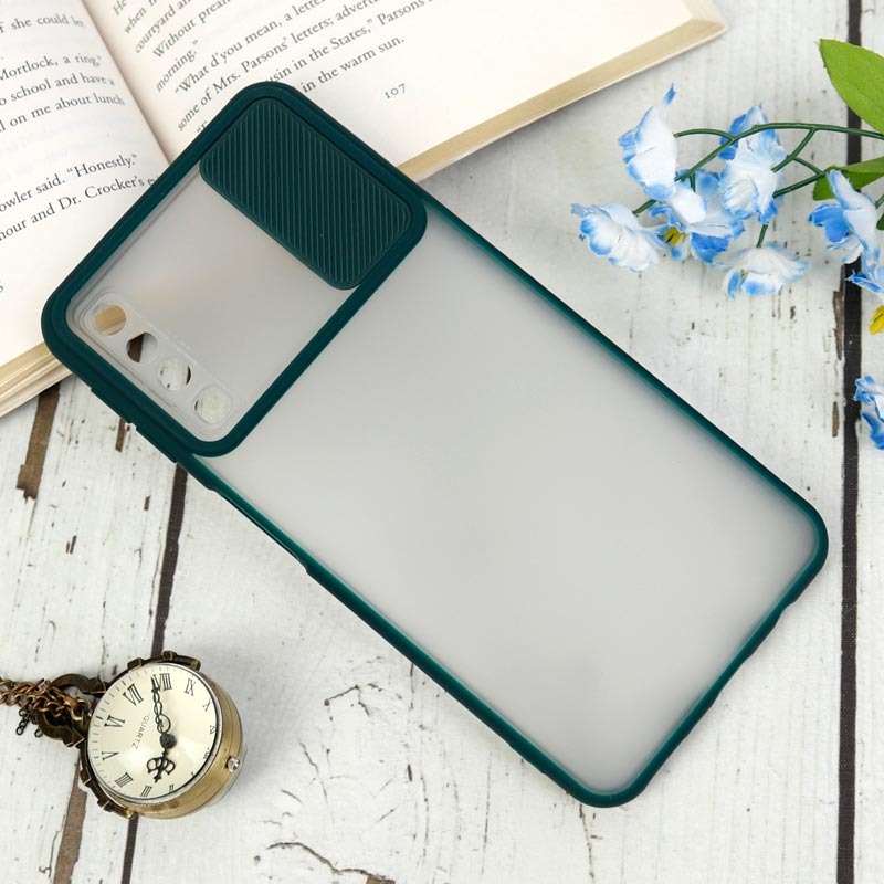 قاب PC مات محافظ لنز دار کشویی Samsung Galaxy A7 2018