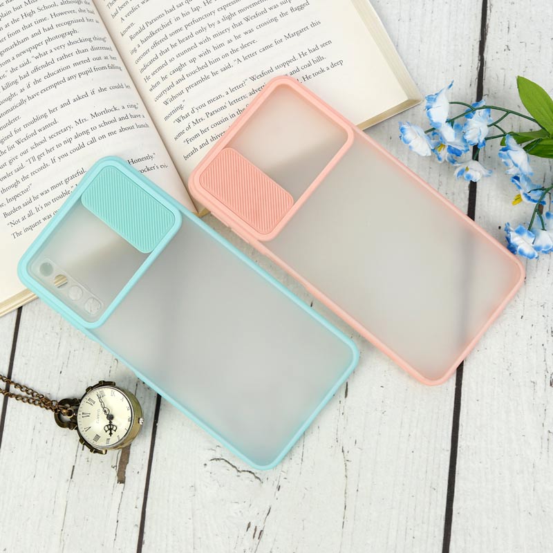 قاب PC مات محافظ لنز دار کشویی Samsung Galaxy A7 2018