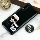 قاب PC محافظ لنز دار طرح Boss Cat + پاپ سوکت Samsung Galaxy A70