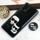 قاب PC محافظ لنز دار طرح Boss Cat + پاپ سوکت Samsung Galaxy A71