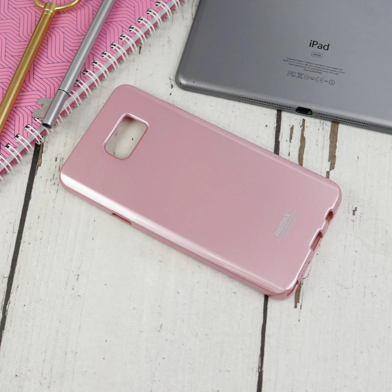 قاب ژله ای براق Samsung Galaxy Note 5 صورتی روشن