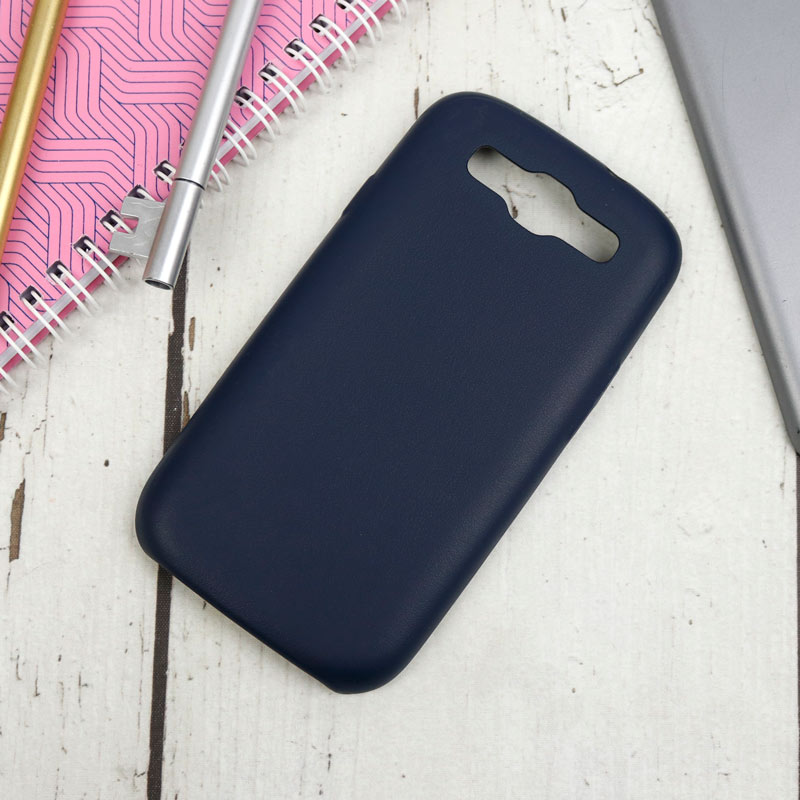 قاب چرمی ساده Samsung Galaxy S3 سرمه ای