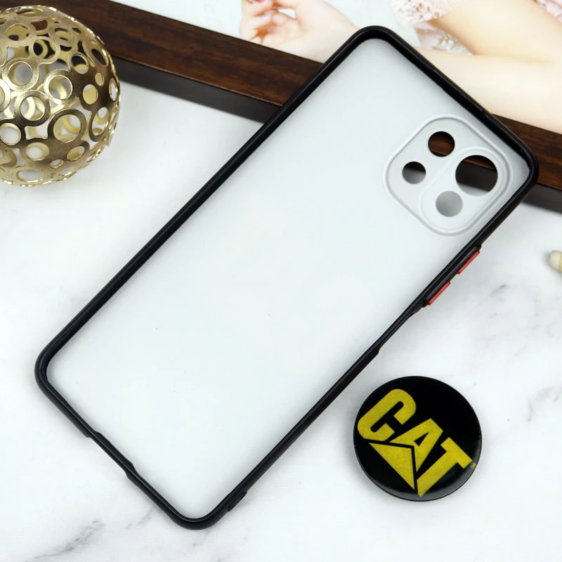 قاب PC محافظ لنز دار طرح CAT + پاپ سوکت Xiaomi Mi 11 Lite