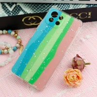 قاب شیائومی Mi 11 Lite طرح رنگین کمانی ستاره ای محافظ لنزدار