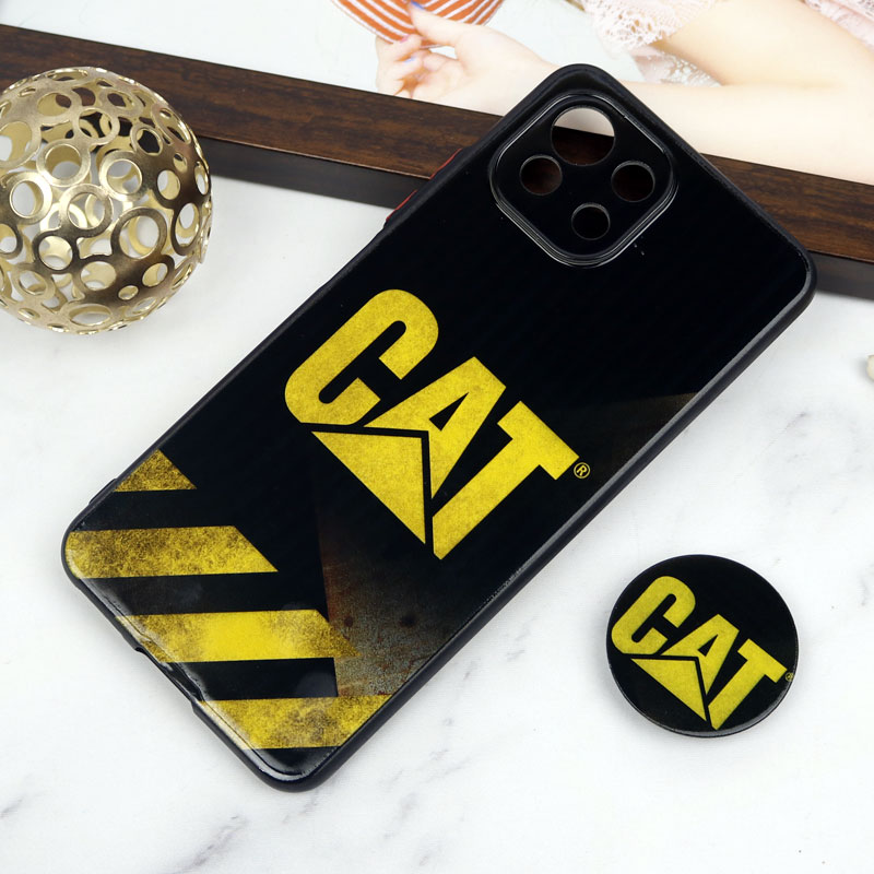 قاب PC محافظ لنز دار طرح CAT + پاپ سوکت Xiaomi Mi 11 Lite
