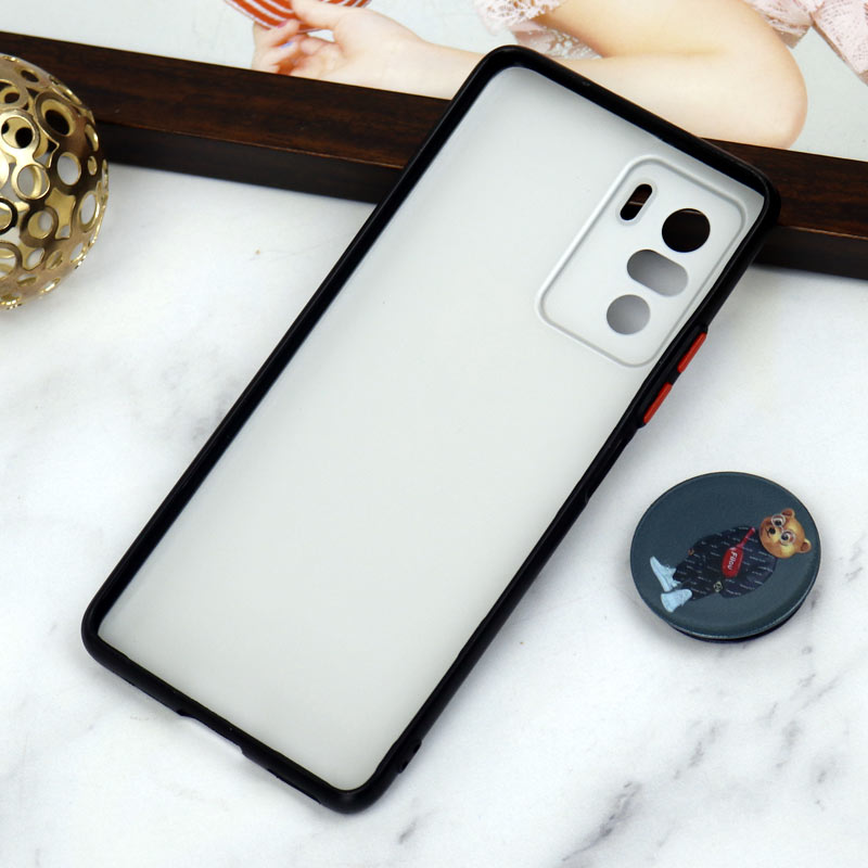 قاب PC محافظ لنز دار طرح Baron + پاپ سوکت Xiaomi Poco F3