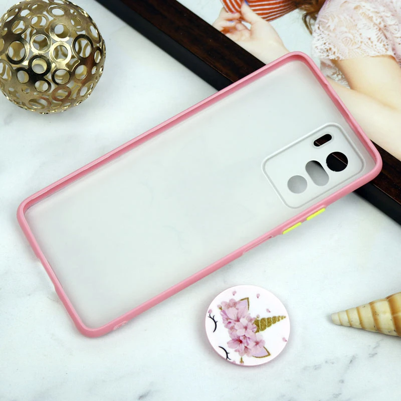قاب PC محافظ لنز دار طرح یونیکورن + پاپ سوکت Xiaomi Poco F3