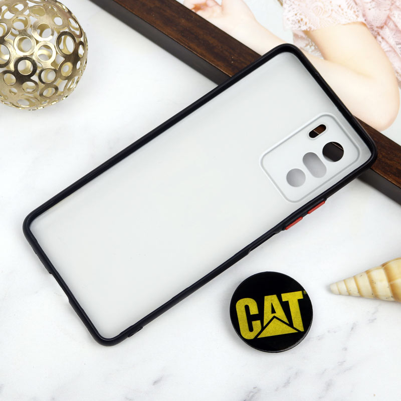 قاب PC محافظ لنز دار طرح Cat + پاپ سوکت Xiaomi Poco F3